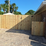 Board on board with 4' walk gate