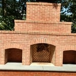 Backyard Fireplace After