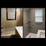 Tub to shower