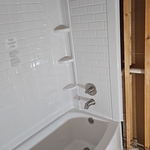New tub/shower surround
