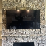 Stone Veneer Fireplace Install
