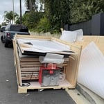 Shipping material removal