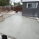 Concrete patio