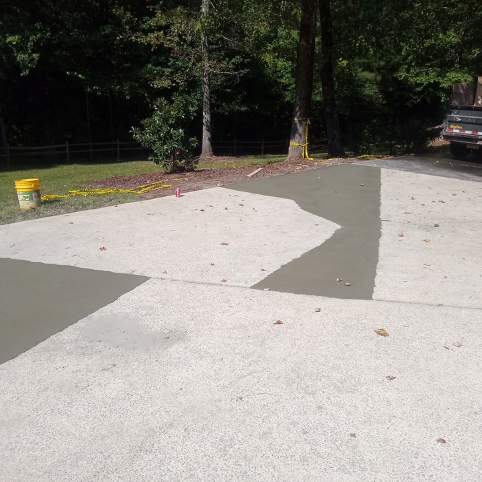 Finished product with broom finish