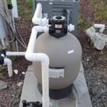 Sand filter installation