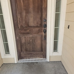 Stain front door