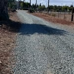 Gravel entryway