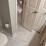 Bathroom floor reno