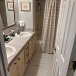 Bathroom floor reno
