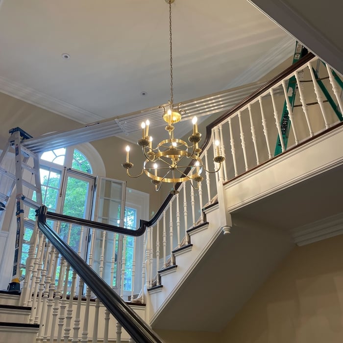 Chandelier Installation