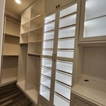 Walk in master closet