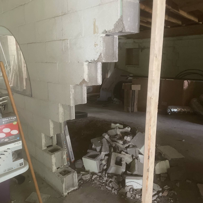 Block wall repair