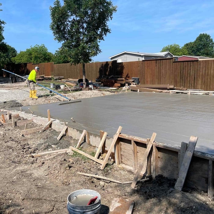 Concrete foundation