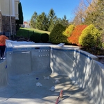Pool tile remodle