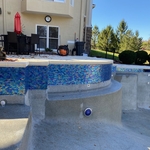 Pool tile remodle