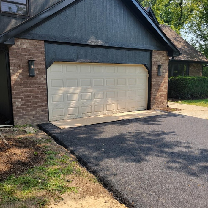 Old and New garage door
