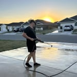 Pressure washing
