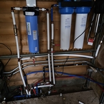 Rain water filter wall