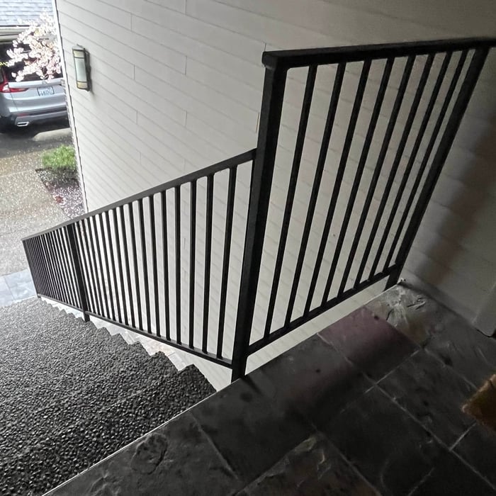 Metal railing