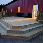 Back barndominium deck
