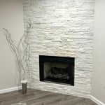 Ventless gas fireplace