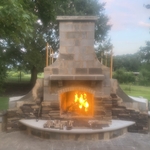 Ventless gas fireplace