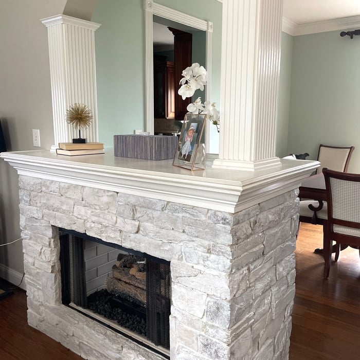 Ventless gas fireplace