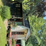 Metal roof on shed