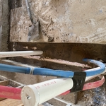 Plumbing Lines in Concrete Slab Foundation