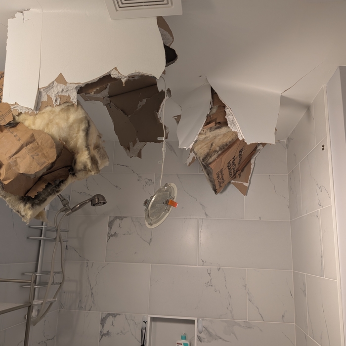 Bath Ceiling Collapse 