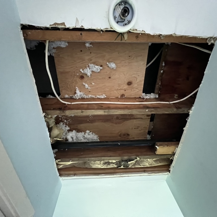 AC Leak Ceiling Repair