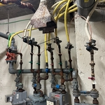 Gas line grounding