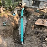 New sewer line
