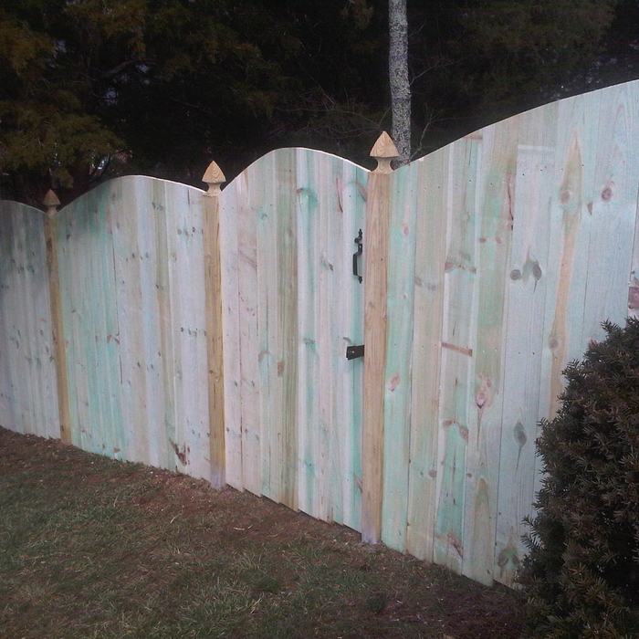 Arched Style Wood Fences