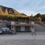 Over the pool house