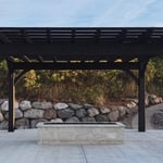 Finished pergola