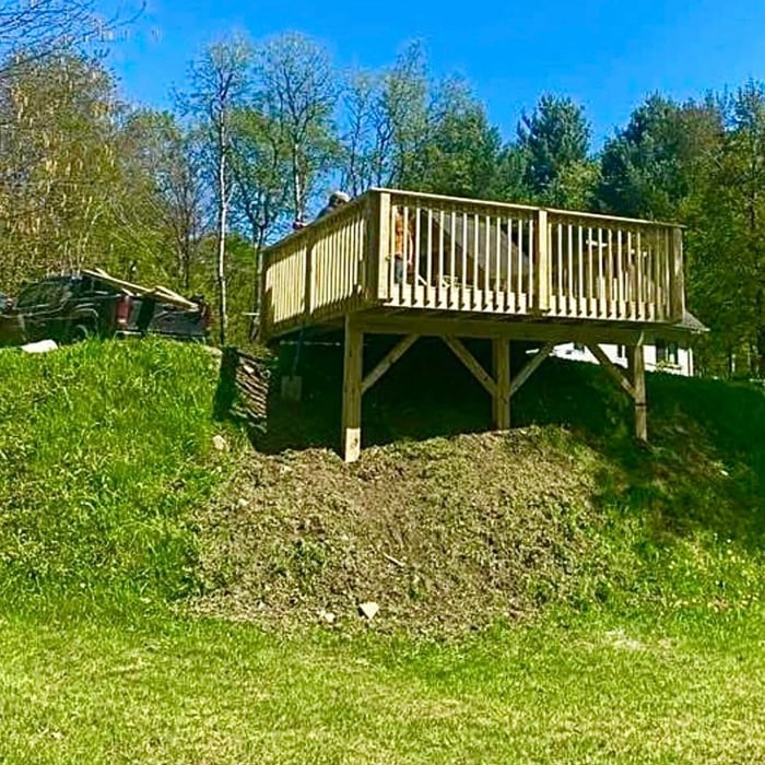 Overhanging Deck