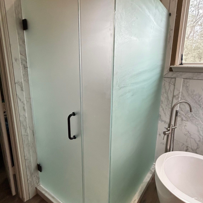 New shower and tub