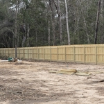 Wooden fence
