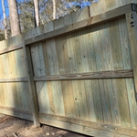 Wooden fence
