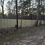 Wooden fence