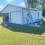 Repaint storage shed