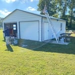 Repaint storage shed
