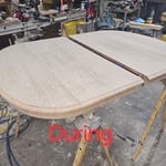 Golden table and chairs