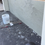 Standoff stucco job