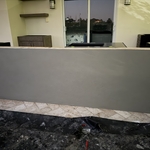 Standoff stucco job