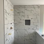 Tile shower remodel