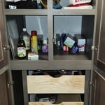 RV pantry before