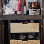 RV pantry after