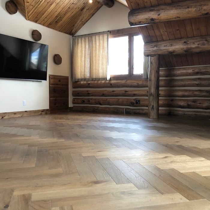 Herringone flooring